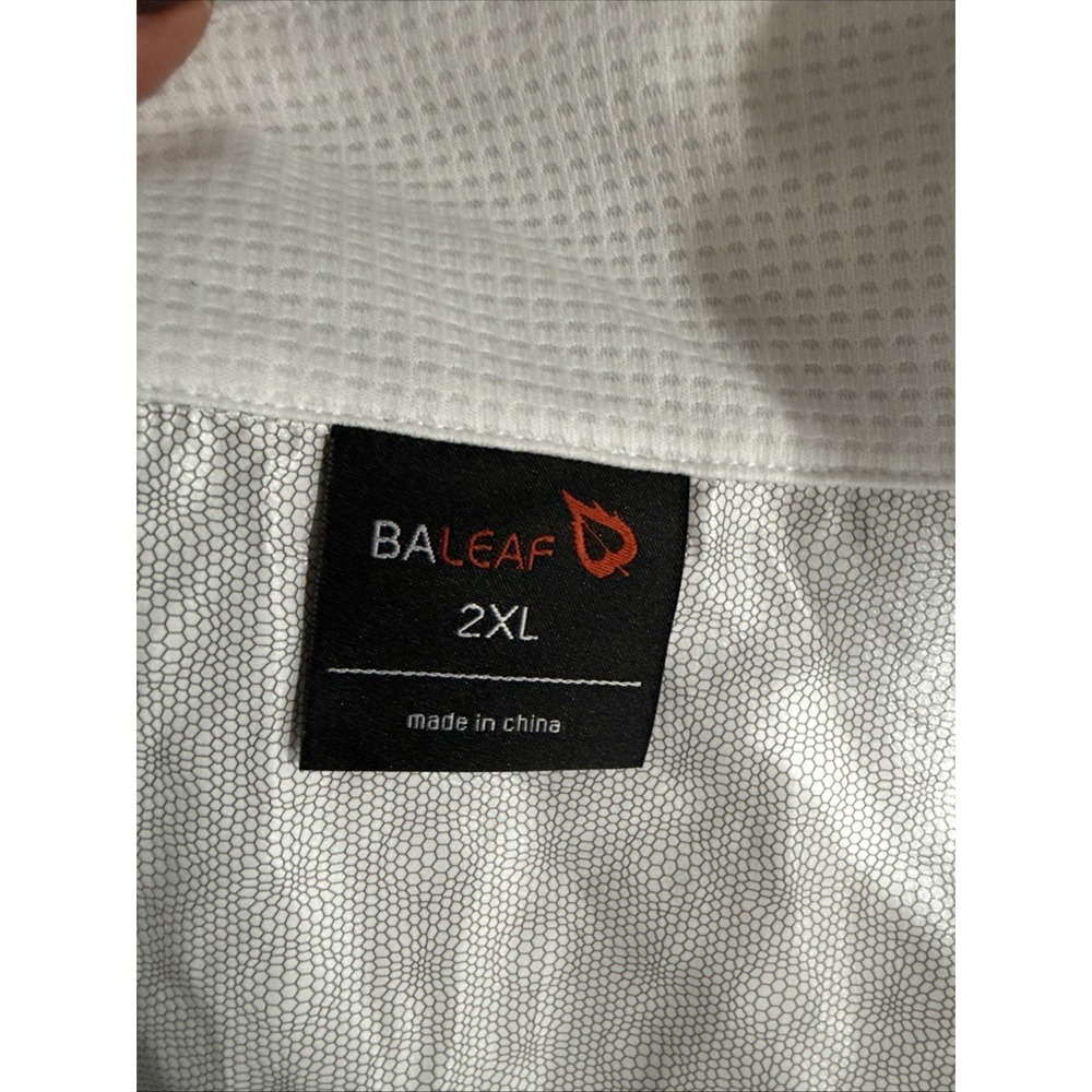 Baleaf White Cycling Running Jacket Coat Windbreaker Waterproof XXL New - Picture 8 of 10